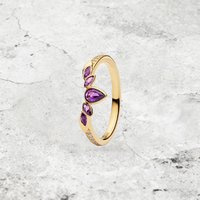2026 PYUH Little Princess Purple Zircon Ring, Women's Accessories Jewelry, Romantic Versatile Christmas Gift for Her