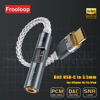 DAC USB C to 3.5mm Jack Audio Aux Adapter Type C Headphone Amplifier HiFi Earphone Converter CX31993 MAX97220 Digital Decoding