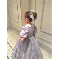 Lovely Communion Exquisite Appliqué Quality Flower Girl Dress Little Princess Wedding Evening Ball Kids Birthday Party Gowns