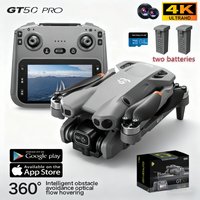 GT50 Drone with 4K Dual Cameras 4.3-inch Screen Brushless Drone WiFi Professional Aerial Photography Mini Drones RC Quadcopter