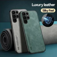 Case For Samsung S26 S25 S24 S23 Ultra Plus FE Luxury Protective Cover Magnetic Car Holder Phone Coque Fundas Capa