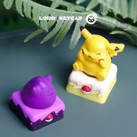 Pokemon Psyduck Esc Rotatable Keycap Cute Anime Accessory For Keyboard Decor Kawaii Collect Model Action Figure Game Fans Gifts