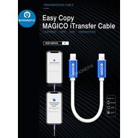 MAGICO iTransfer Lightning/Type-C To Lightning OTG Cable Data Picture File Transfer Easy Copy For iPhone 6-12 ipad IOS Device