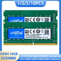 1/2/5/10PCS Crucial Laptop DDR4 RAM SODIMM Memory 8GB 16GB 32GB 3200MHz 2666 2133 2400MHz PC4-21300 17000 19200 25600 NB RAMs