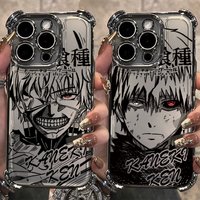 New Cool T-Tokyo Ghoul Anime Plating Phone Case For iPhone 17 17e 16 15 14 13 12 11 Pro Max X XR XSMax Mini Air Plus Anti-Fall