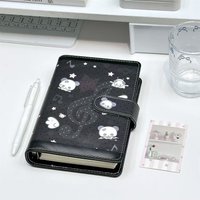 Japanese Cute Bear Diary A6PU Soft Leather Magnetic Loose-leaf Ins High-value Notepad Notebook Schedule Booklet Decoration Gift