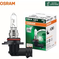 OSRAM LONG LIFE HB3 9005 Car Halogen Headlight Original Bulb P20d 12V 60W 3200K White Durable Standard High Low Beam 9005L
