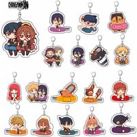 Anime Chainsaw Man Denji Pochita Makima Hayakawa Aki Power Cute Acrylic Keychain Backpack Charm Cosplay Accessories Gifts