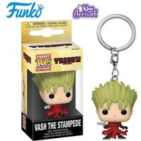 Funko POP Pocket Pop Keychain Trigun Vash the Stampede PVC Vinyl Figures Model Dolls Toys for Children Birthday Gift Party Toy