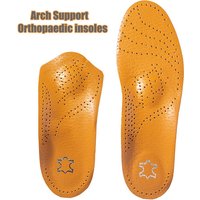 1Pair Full&Half Orthopedic Shoes Insole Arch Support Insoles for Feet Plantar Fasciitis Shoe Pad Quality Cowhide Comfort Inserts
