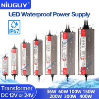 LED Driver AC/DC12V 24V IP67 Waterproof Lighting Transformers Outdoor Light 12V Power Supply 36W 60W 100W 150w 200W 300W 400W