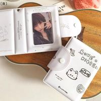 〔R〕3 Inch 32 Slot Photo Card Card Holder Kpop Binder Idol Postcard Lomo Card Photo Album Collector Card Binder Photocards