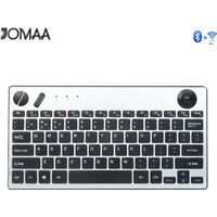Jomaa Wireless Mini Trackball Keyboard ,78-Key ,Bluetooth Keyboard with Trackball Air Mouse 1600dpi , for TV iPad Phone Laptop
