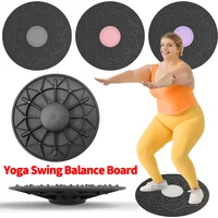 Wobble Balance Board Yoga Swing Balance Exerciser Board Non-slip Balance Trainer Portable Stability Board for Core Training