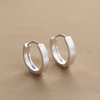 925 Sterling Silver Vintage Shinning Round Earrings For Women Trendy Earring Jewelry Prevent Allergy Party Accessories Gift