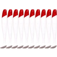 7cm 9cm 12cm 10 Pcs / Bag T-tail Soft Bait Red Head White Bionic Bait Fishing Supplies