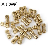 MIBIDAO 5pcs 2mm/2.3mm/3mm/3.17mm/4mm/5mm/6mm Brass Flexible Motor Shaft Coupling Coupler Motor Transmission Connector
