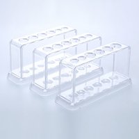 Plastic Clear Test Tube Rack 6 Holes Holder Lab Test Tube Stand Burette Support Shelf