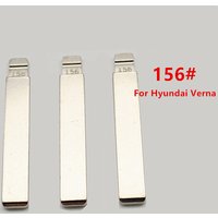 10pcs 156# Flip Car Key Blade for Hyundai Verna Kia K5 KD Metal VVDI JMD Fob Replacement Uncut Blade Car Remote Key Blanks