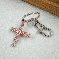 Music Album Mayhem Keychain Creative Letter Pendant Keyring Pop Music Artist Merchandise Accessories Fan and Music Lover Gift