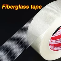 10mm-100mm 50M Strong Glass Fiber tape Transparent Striped Single Side Adhesive Tape Industrial Strapping Packaging Fixed Seal