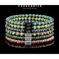 YOUNG&RICH 4mm Miyuki Seed Bead Bracelet - Unisex Layering Chain | Premium Friendship Gifting