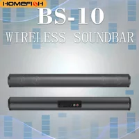 HOMEFISH BS-10 Wireless Soundbar 4 Speakers BT FM Radio USB TF AUX Multiple Inputs HIFI RC Home TV & PC Audio System