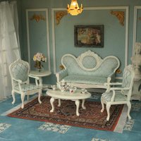 1:12 New Diy Miniature Dollhouse Furniture Doll Mini Soft Mini Table Chair Model Mini Kitchen Decoration Accessories