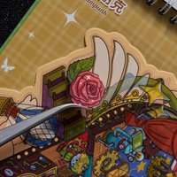 1book/23pcs Large Format 3D Scene Sticker Collection, Beautiful 3D DIY Handmade Album Scrapbooking Decorative Paper Supplies