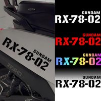 AliExpress NONE RX-78-02 Reflective Motorcycle Stickers ZEEHO Models Engraved Artwork Night Safety Design Stickers Bike Helmet Waterproof Decals