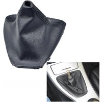 VYL für Car Shift Gear Stick Manual Shift Boot Schwarzer Lederstiefel mit Rahmen E30 E36 E39 E46 E81 E82 E87 E88 E90 E91 E92 E93