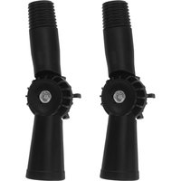 2Pcs Threaded Rotatable Extension Pole Angle Adapter Joint Connector for Mop Handle Paint Brush Roller Duster Attachment