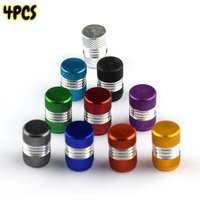 4Pcs Colorful Car Tire Aluminum Valve Cap Metal Motorcycle Tire Valve Dust Cap Accesorios Para Vehículos Valve Caps