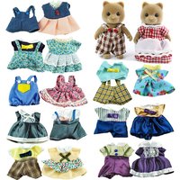 1:12 Forest animal family house 24 kinds of girl pretend doll accessories children simulation toy rabbit clothes miniature
