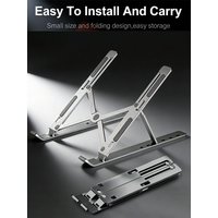 Fold Laptop Stand For Macbook Adjustable Aluminum Computer Pc Tablet Stand Notebook Tablelaptop Holder Heat Dissipation