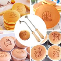 Custom Food Branding Iron Meat Branding Iron for Food 1 Straight/Curved Handle Personalized BBQ Branding Iron