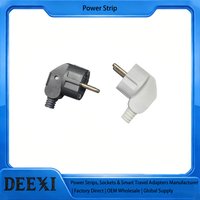3 Pcs 4.8mm EU Schuko, Replaceable & Rewireable 250V 16A IP44 Socket Connector For Power Extension Cable