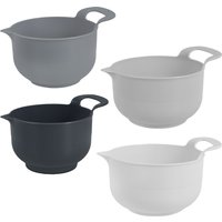 4Pcs Plastic Mixing Bowl Set Reusable Plastic Nesting Mixing Bowl Multifunctional Nesting Container for Kitchen Cooking Baking