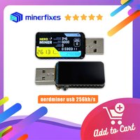 Nerdminer USB Bitcoin Miner LV01 250KH/s SHA-256 Solo Mining for Home Mini DIY Smart LCD Display Crypto Solo Lottery BTC Miner
