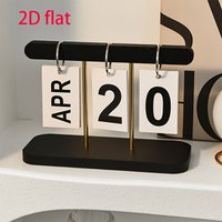 Nordic Style Creative Page-Turning Desk Calendar, Everyday View, English Language, Home and Office Decorative Calendar