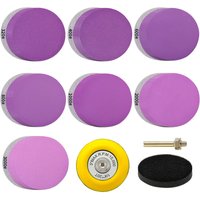 45 Pcs 3 Inch Sanding Disc Set Wet Dry Hook and Loop Drill Sanding Attachment Sandpaper for Wood Metal Automotive 320-3000 Grit