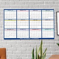 NEW Large Wall Calendar Dry Erase 12 Month Wall Annual Calendar 2026 Yearly Schedule Organizer For Indoor Home Fridge Office
