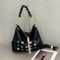 Fashion Beaded and Glittering Pattern Bag - New Style Women's Large Capacity Shoulder Sling Bag - Fashion Women's Bag