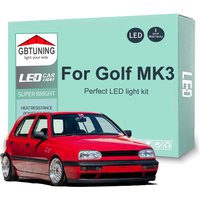 10Pcs Canbus LED Interior Light Bulb Kit For VW Volkswagen Golf 3 MK3 MKIII III 1991 1992 1993 1994 1995 1996 1997 1998 Car Lamp