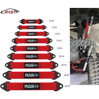 20in Red Thickened Four-layer Limit Straps For Car Modification Supplies Woven 10"/16" RS-TD002