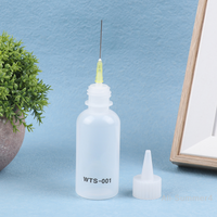 1Pc 50ML WTS-001 Plastic Liquid Alcohol With Needle For Dispenser Rosin Solder Flux Paste For Phone PCB Welding Repair