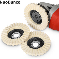 1/3Pcs Wool Polishing Wheel Polishing Pad Grinder Accessories Grinding Disc 4.5/5 inch Flap Wheel for Metal Wood Stone