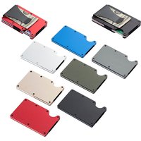 Slim RFID Blocking Wallet Scratch Resistant Credit Card Holder Money Clip Minimalist Daily Purse