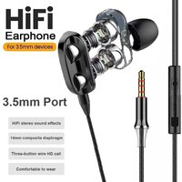 In Ear Stereo Headset Noise Canceling Design Heavy Bass Sound For iPhone Xiaomi Huawei Android Running Gaming Audio Accessories