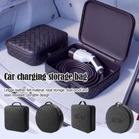 Waterproof EV Charging Cable Storage Bag Large Flame Retardant Carry Case Shockproof Organizer for Electric Vehicle Charger